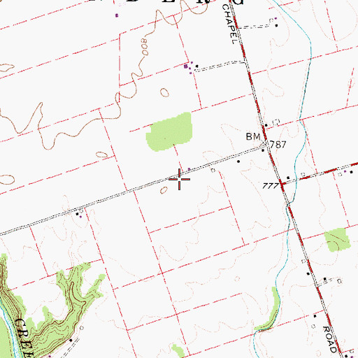 Topographic Map of Frogeye School (historical), OH