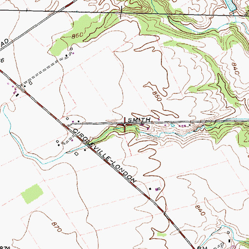 Topographic Map of Allen School (historical), OH
