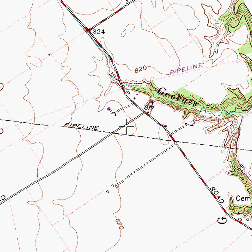 Topographic Map of White School (historical), OH