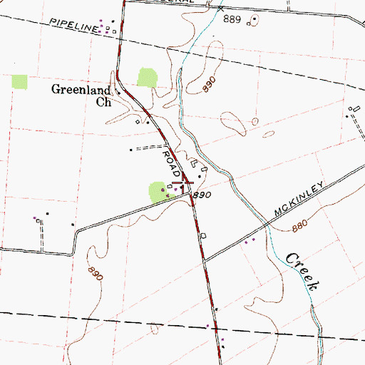 Topographic Map of Dick School (historical), OH