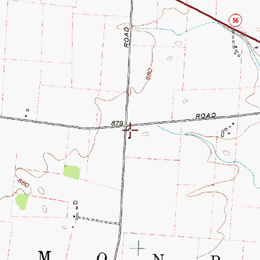 Topographic Map of Rowlen School (historical), OH