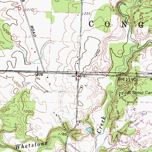 Topographic Map of Lone Star School (historical), OH