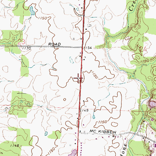 Topographic Map of White Eagle School (historical), OH