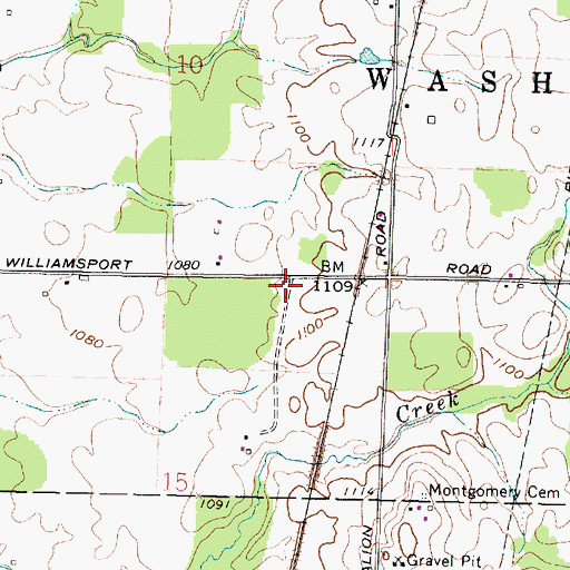 Topographic Map of Davis School (historical), OH