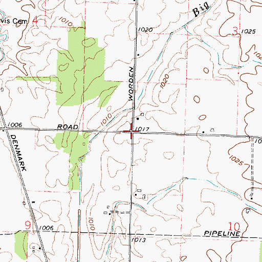 Topographic Map of Long School (historical), OH
