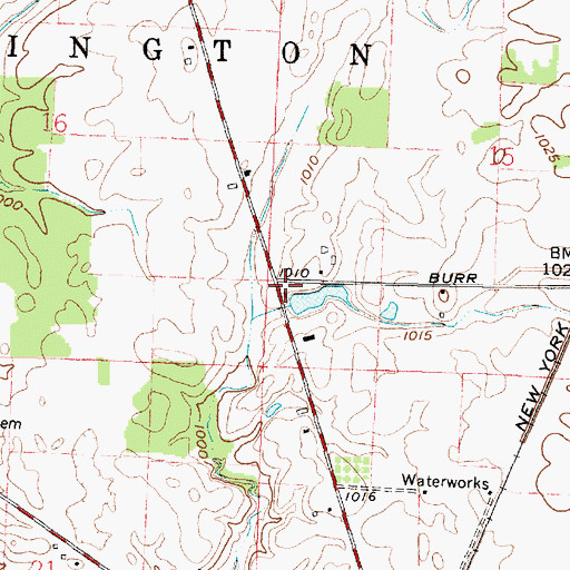 Topographic Map of Hardscrabble School (historical), OH