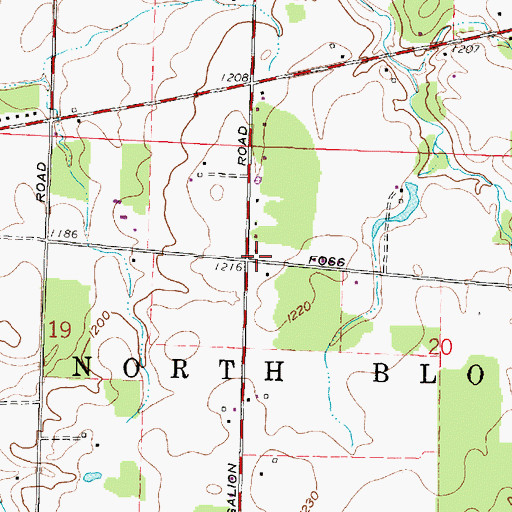 Topographic Map of Seifs School (historical), OH