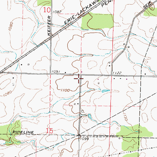 Topographic Map of Hunters School (historical), OH