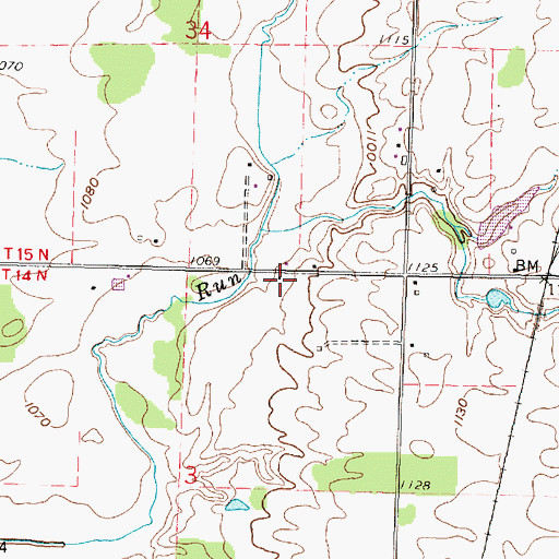 Topographic Map of Nelson School (historical), OH