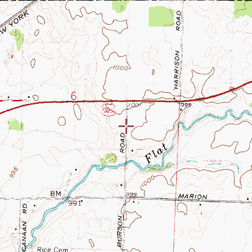 Topographic Map of Cohan School (historical), OH