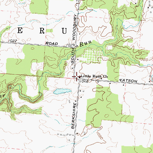 Topographic Map of Watson School (historical), OH