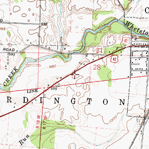 Topographic Map of School Number 1 (historical), OH