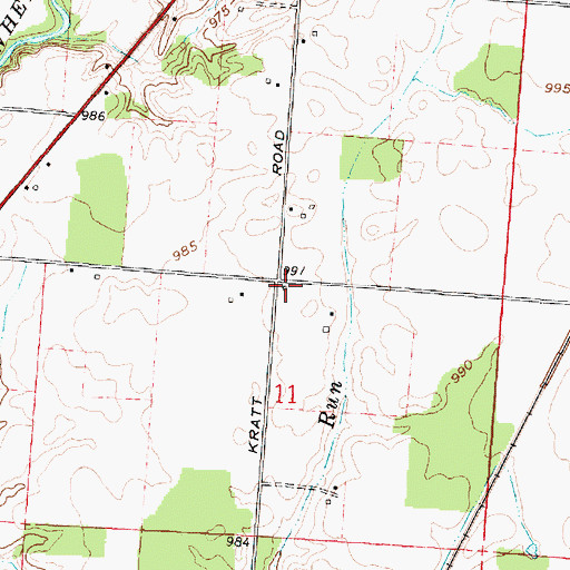 Topographic Map of Krott School (historical), OH