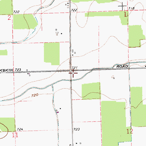 Topographic Map of School Number 1 (historical), OH