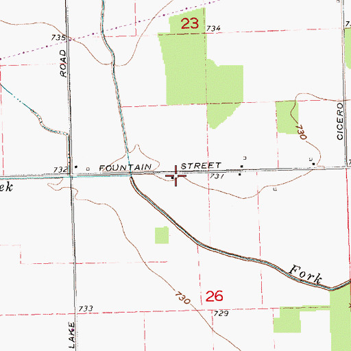 Topographic Map of School Number 9 (historical), OH