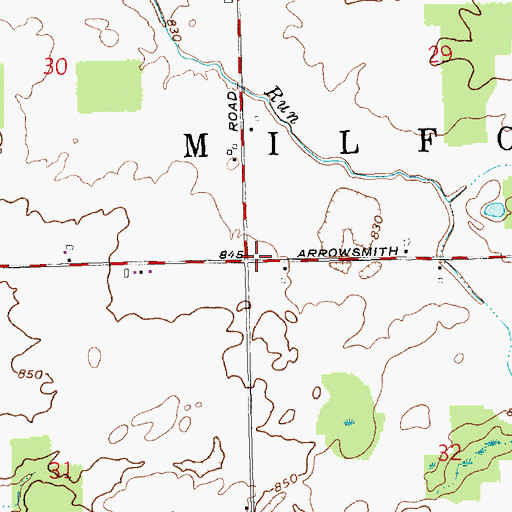Topographic Map of School Number 10 (historical), OH