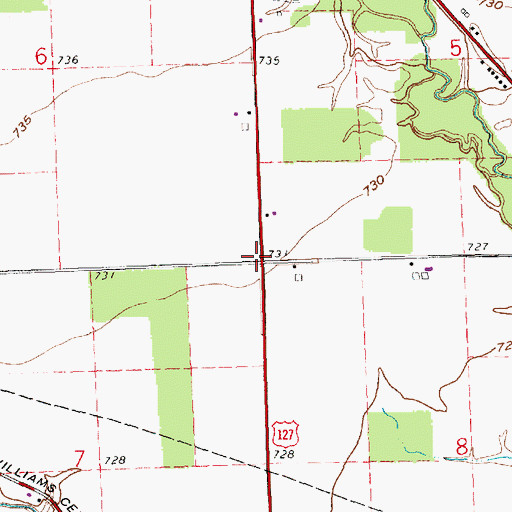 Topographic Map of School Number 3 (historical), OH