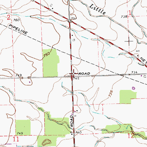 Topographic Map of School Number 1 (historical), OH