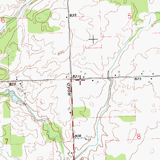 Topographic Map of School Number 3 (historical), OH