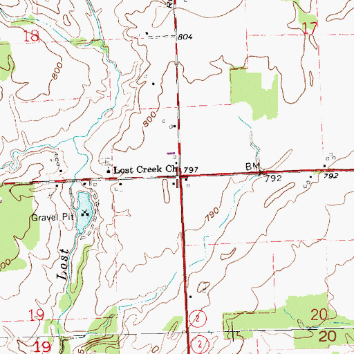 Topographic Map of School Number 4 (historical), OH