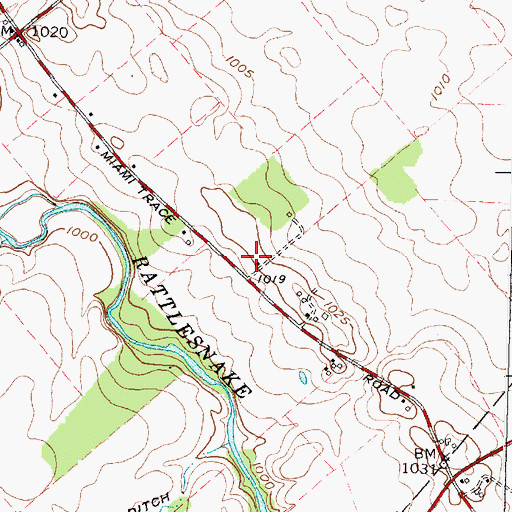 Topographic Map of Worthington School (historical), OH