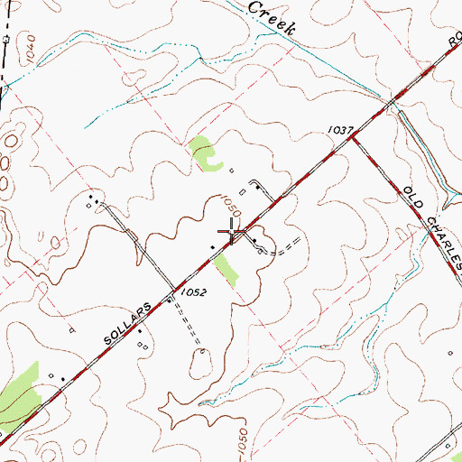 Topographic Map of Asbury School (historical), OH