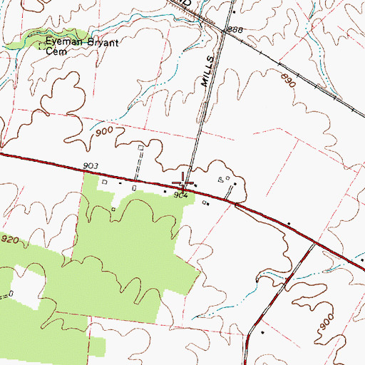 Topographic Map of Fairview School (historical), OH