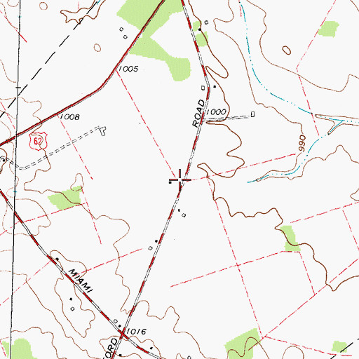 Topographic Map of Aquilla School (historical), OH