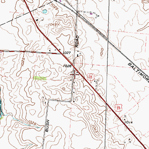 Topographic Map of School Number 5 (historical), OH