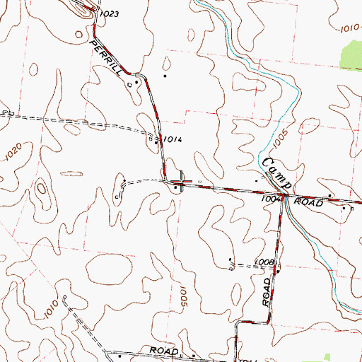 Topographic Map of School Number 13 (historical), OH