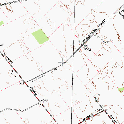 Topographic Map of Tamarack School (historical), OH