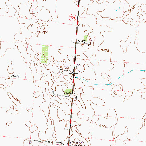 Topographic Map of Harold School (historical), OH