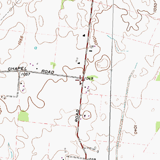 Topographic Map of Maple Grove School (historical), OH