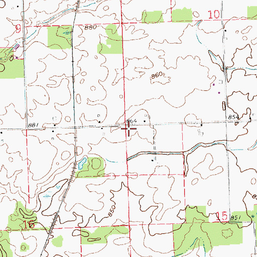 Topographic Map of Stoner School (historical), OH
