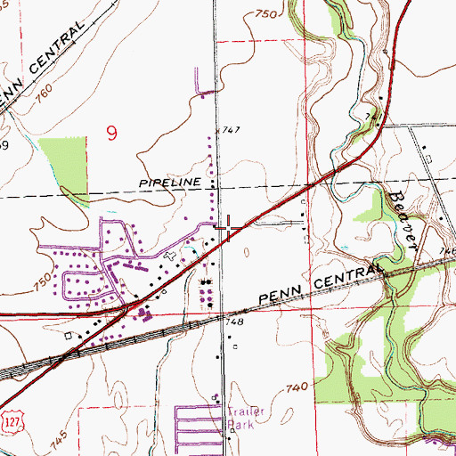 Topographic Map of School Number 6 (historical), OH