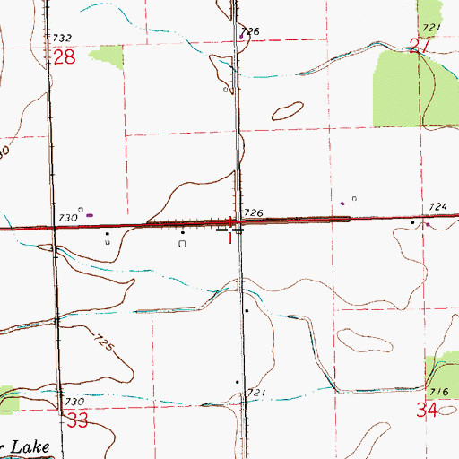 Topographic Map of School Number 4 (historical), OH