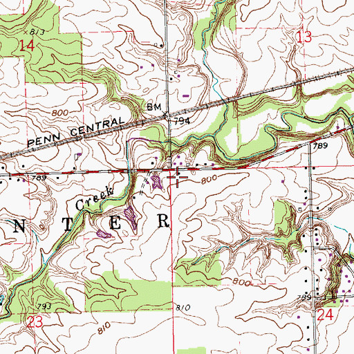 Topographic Map of School Number 6 (historical), OH