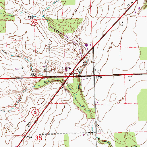 Topographic Map of School Number 7 (historical), OH