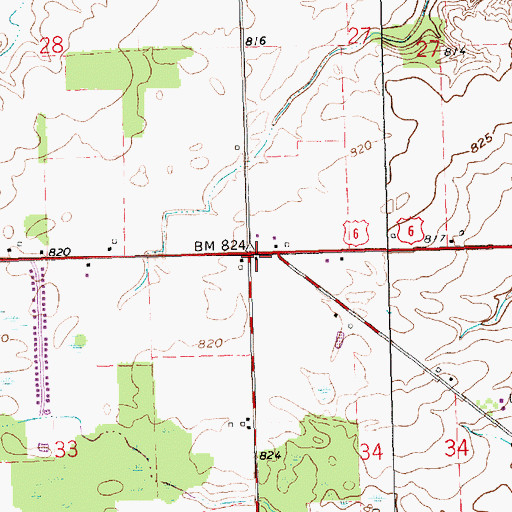 Topographic Map of School Number 9 (historical), OH