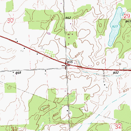 Topographic Map of School Number 10 (historical), OH