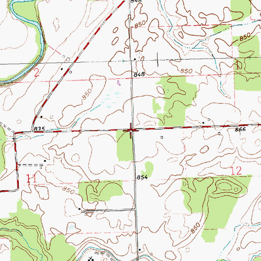 Topographic Map of School Number 1 (historical), OH
