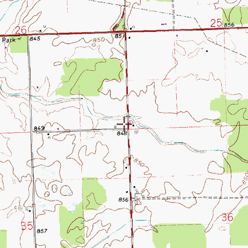 Topographic Map of School Number 7 (historical), OH