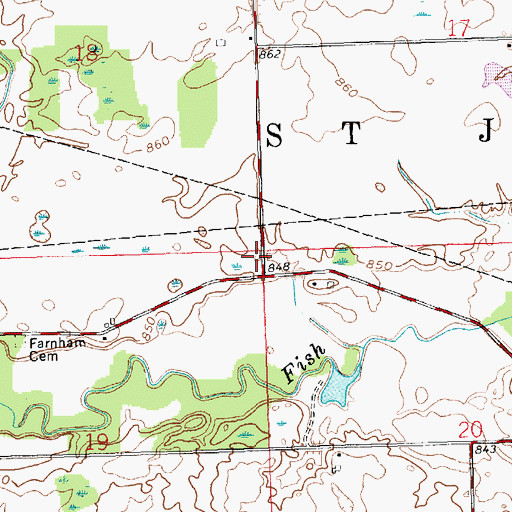 Topographic Map of School Number 6 (historical), OH