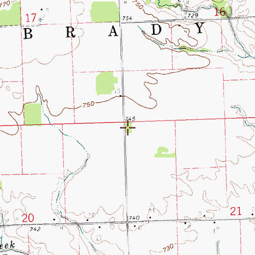 Topographic Map of School Number 3 (historical), OH
