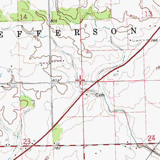 Topographic Map of School Number 6 (historical), OH