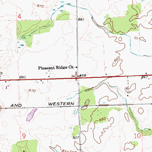 Topographic Map of School Number 2 (historical), OH