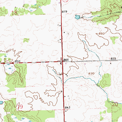 Topographic Map of School Number 4 (historical), OH