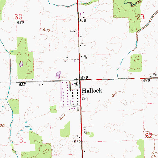 Topographic Map of School Number 9 (historical), OH