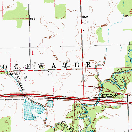 Topographic Map of School Number 7 (historical), OH