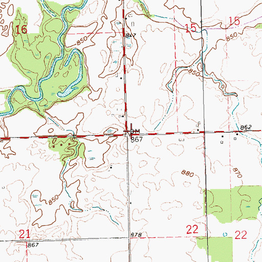 Topographic Map of School Number 5 (historical), OH